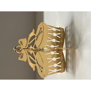 Danbury Mint Vintage 23k Gold Plated Christmas Ornament 1984